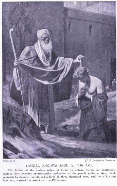 Samuel anoints Saul circa 130 BC by Jean Joseph Benjamin Constant